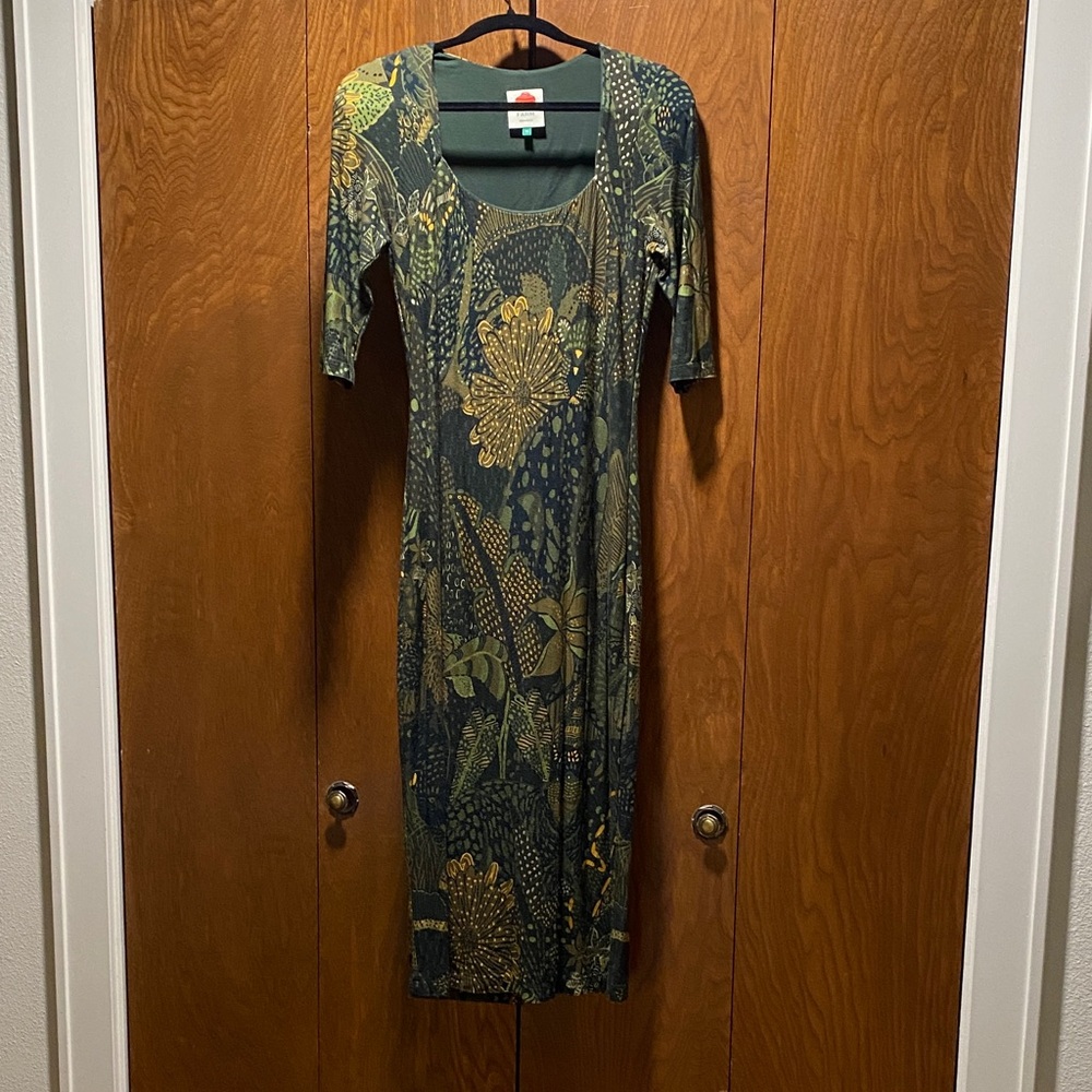 Farm Rio Tropical Cat Midi Dress